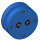 LEGO Blue Minifigure Head Flat (36643)