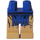 LEGO Blauw Minifiguur Heupen en benen met Blauw Fringe, Zwart Riem (3815)