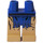 LEGO Blau Minifigure Hüften und Beine mit Blau Fringe, Schwarz Gürtel (3815)