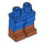 LEGO Blue Minifigure Hips and Legs with Dark Orange Boots (21019 / 77601)