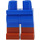 LEGO Blue Minifigure Hips and Legs with Dark Orange Boots (21019 / 77601)