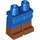 LEGO Blue Minifigure Hips and Legs with Dark Orange Boots (21019 / 77601)