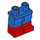 LEGO Blau Minifigure Hüften und Beine mit rot Boots (21019 / 77601)