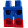 LEGO Blue Minifigure Hips and Legs with Red Boots (21019 / 77601)