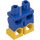 LEGO Blue Minifigure Hips and Legs with Yellow Boots (21019 / 79690)