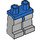 LEGO Blue Minifigure Hips with Medium Stone Gray Legs (73200 / 88584)