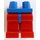 LEGO Blauw Minifigure Heupen met Rood Poten (73200 / 88584)