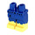 LEGO Blue Minifigure Legs with Clothes in Rags destroyed Trouthers of Shipwreck (3815)