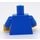 LEGO Bleu Minifigure Torse Windbreaker avec Octan logo et &#039;Oil&#039; (Non-Italic Letters) sans couleurs de logo inversées (76382 / 88585)