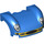 LEGO Bleu Garde-boue Bonnet 3 x 4 x 1.7 Incurvé avec Headlights et Grille (18051 / 18514)