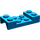LEGO Blauw Spatbord Plaat 2 x 4 met Arches met gat (60212)