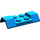 LEGO Blauw Spatbord Plaat 2 x 4 met Wiel Arches (3787)