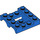 LEGO Blau Kotflügel Fahrzeug Basis 4 x 4 x 1.3 (24151)