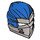 LEGO Blauw Ninjago Wrap met Vlak Zilver Armor (66953)