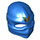 LEGO Blue Ninjago Wrap with Ridged Forehead with Gold Ninjago Logogram (19767 / 98133)
