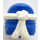 LEGO Bleu Ninjago Wrap avec Blanc Masquer et Jay Ninjago Logogram