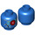 LEGO Blue OMAC Minifigure Head (Recessed Solid Stud) (3626 / 39470)