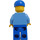 LEGO Blauw Overalls en Pet (City) Minifiguur