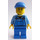 LEGO Blauw Overalls en Pet (City) Minifiguur