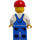 LEGO Blue Overalls , Blue Legs, Red Cap Minifigure