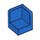 LEGO Blue Panel 1 x 1 Corner with Rounded Corners (6231)