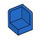 LEGO Bleu Panneau 1 x 1 Coin avec Coins arrondis (6231)