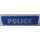 LEGO Blauw Paneel 1 x 4 met Afgeronde hoeken met Politie (Blauw Background) Sticker (15207)