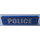 LEGO Blue Panel 1 x 4 with Rounded Corners with Police (Blue Background) Sticker (15207)