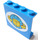 LEGO Blue Panel 1 x 4 x 3 (Undetermined) with Shipping Logo in Oval Sticker (Undetermined Top Studs) (4215)