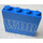LEGO Blue Panel 1 x 4 x 3 with &#039;WDR&#039; without Side Supports, Solid Studs (4215)