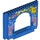 LEGO Bleu Panneau 4 x 16 x 10 avec Gate Trou avec Teddy bears, stars et purple clouds (15626 / 50142)
