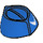 LEGO Blau Paper Hut mit Weiß Boomerang (36211 / 98381)