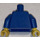LEGO Blau Pirates Torso mit Vest mit Brown Gürtel und rot und Weiß Striped Shirt mit Blau Arme und Gelb Hände (973)