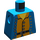 LEGO Blauw  Pirates Torso zonder armen (973 / 3814)
