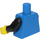 LEGO Bleu Plaine Torse avec Noir Bras et Jaune Mains (973 / 76382)