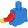 LEGO Blue Plain Torso with Red Arms and Yellow Hands (73403 / 88585)