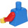 LEGO Blau Schmucklos Torso mit rot Arme und Gelb Hände (76382 / 88585)