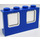 LEGO Blue Plane Window 1 x 4 x 2 with Transparent Glass