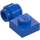 LEGO Blauw Plaat 1 x 1 met Klem (Dikke ring) (4081 / 41632)