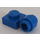 LEGO Blauw Plaat 1 x 1 met Klem (Dikke ring) (4081 / 41632)