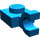 LEGO Blauw Plaat 1 x 1 met Horizontale Klem (Clip met platte voorkant) (6019)