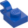 LEGO Bleu assiette 1 x 1 avec Clip Horizontal (Clip en O ouvert épais) (52738 / 61252)