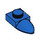 LEGO Blau Platte 1 x 1 mit Zahn (35162 / 49668)