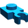 LEGO Blau Platte 1 x 1 mit Vertikale Clip (Dünner offener O-Clip)