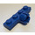 LEGO Blue Plate 1 x 4 with Ball Joint Socket (Short with 4 Slots) (3183)