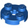 LEGO Blue Plate 2 x 2 Round with Axle Hole (with &#039;X&#039; Axle Hole) (4032)