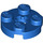 LEGO Blue Plate 2 x 2 Round with Axle Hole (with &#039;X&#039; Axle Hole) (4032)