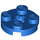 LEGO Blue Plate 2 x 2 Round with Axle Hole (with &#039;X&#039; Axle Hole) (4032)