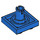 LEGO Bleu assiette 2 x 2 avec Bas Épingle (Pas de trous) (2476 / 48241)