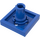 LEGO Blauw Plaat 2 x 2 met Onderzijde Pin (Kleine gaten in plaat) (2476)